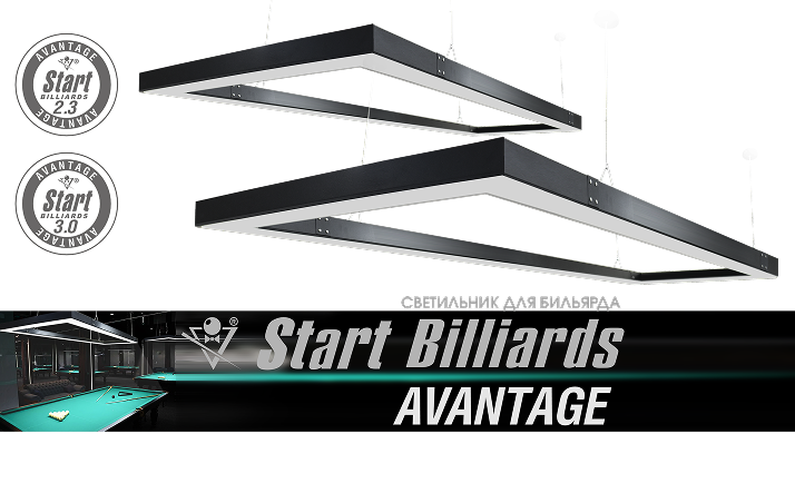 Лампы для бильярдного стола / Новинки Start Billiards